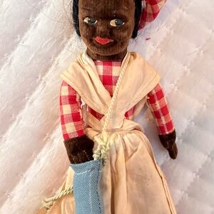 Vintage Norah Wellings handmade black doll